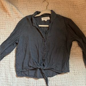 Anthropologie Linen blouse